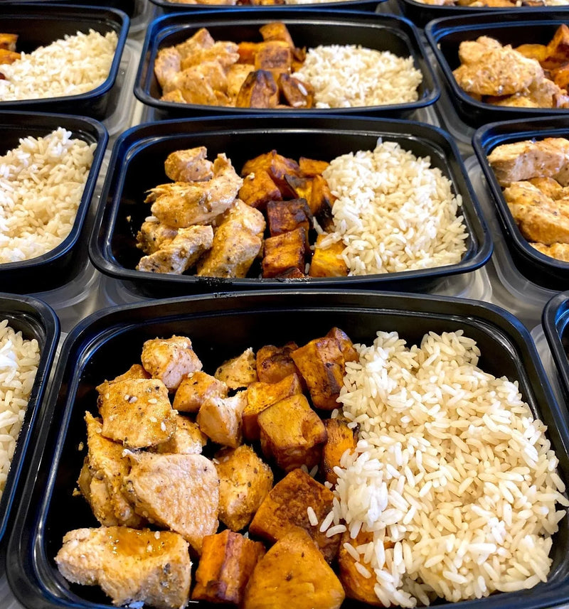 Meal 5: BBQ chicken with brown rice and sweet potato