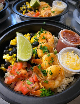 Meal 1: Shrimp burrito Bowl
