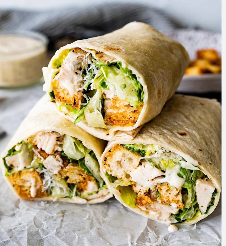 Healthy Chicken Caesar Wrap
