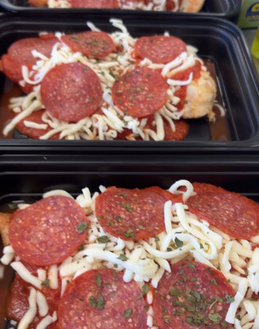 Keto Meal 01: Keto Baked Chicken Pizza