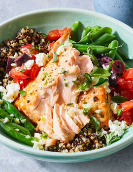 Meal 1: Salmon Quinoa Bowl