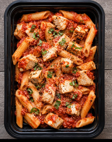 Meal 5:Chicken Marinara whole wheat penne pasta
