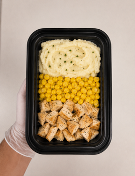 Toddler Meal 1: Chicken, corn & Mashed potato