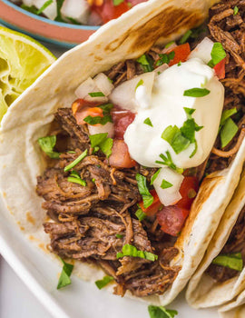 MEAL 3: Healthy shredded steak tacos