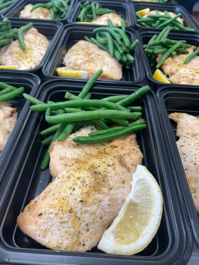 Meal 5: Lemon garlic chicken with green beans