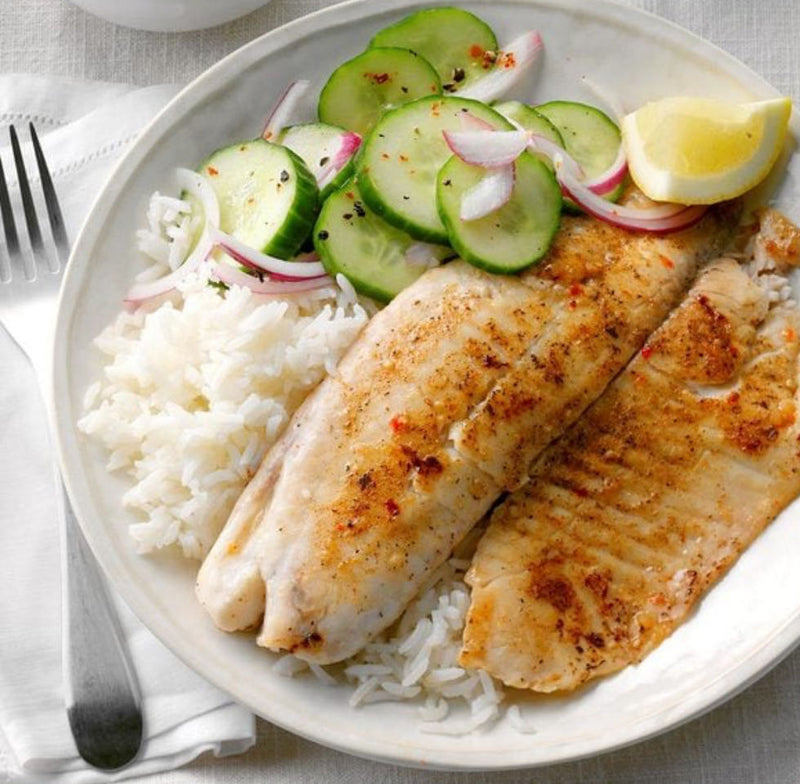 Meal 5: Fresh Tilapia with jasmine rice bowl