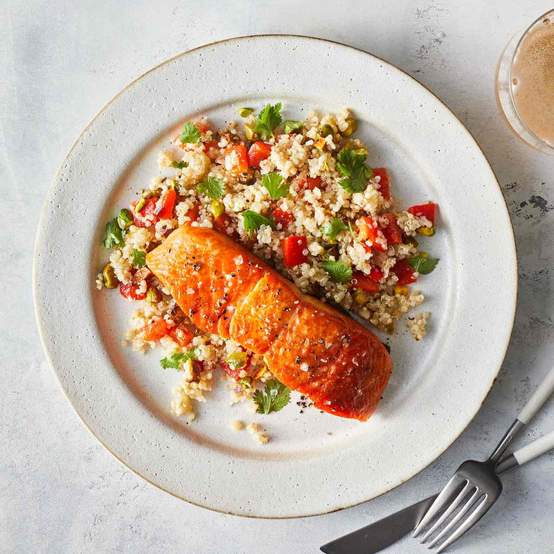 Meal 1: Salmon Quinoa Bowl