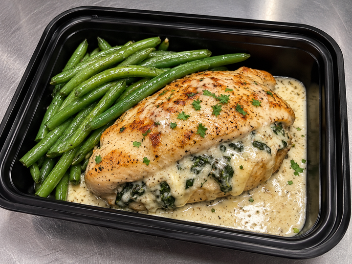 Creamy Stuffed chicken Mozarella melt