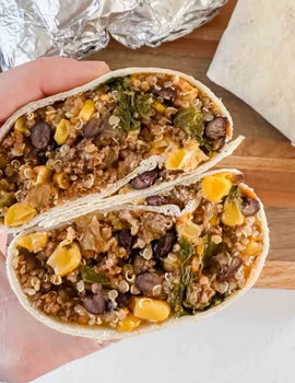 Breakfast Meal 2: Ground Beef Taco Breakfast burrito