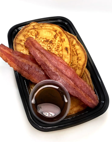 Breakfast Meal 1: Healthy Protein Pancakes With Turkey Bacon