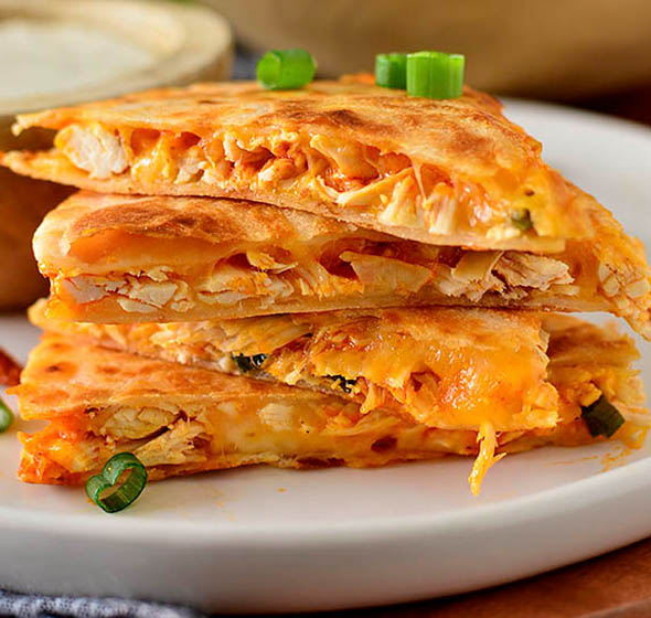 Chicken & Cheese Breakfast Quesadilla
