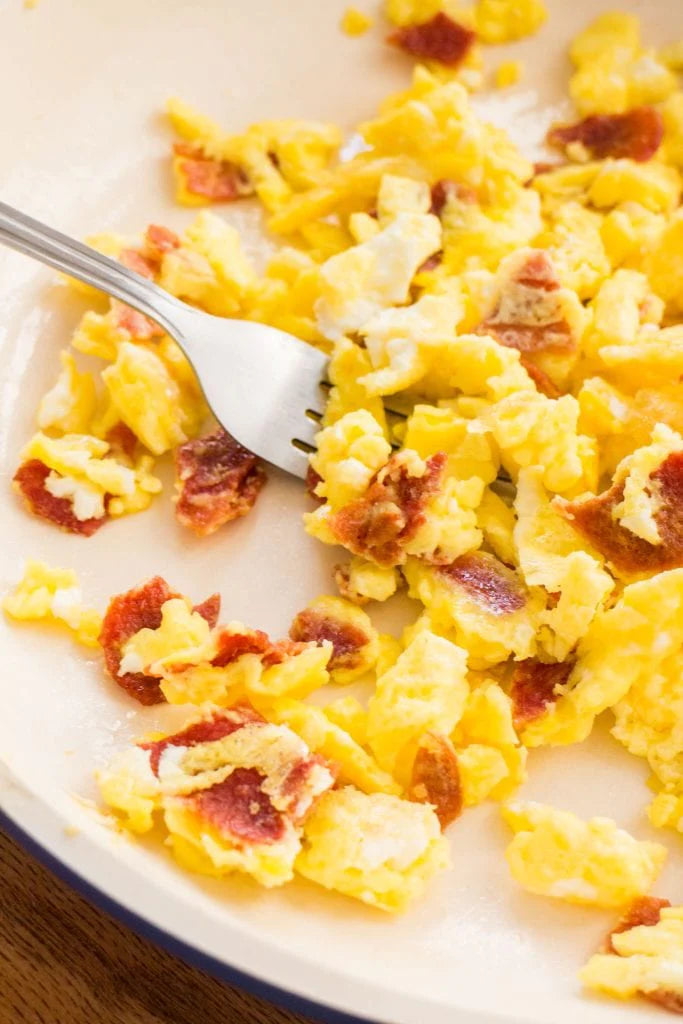 Breakfast Meal 2: Turkey bacon scrambled Eggs