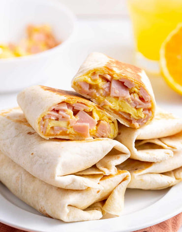 Breakfast Meal 1: Ham & Cheese Breakfast Burrito