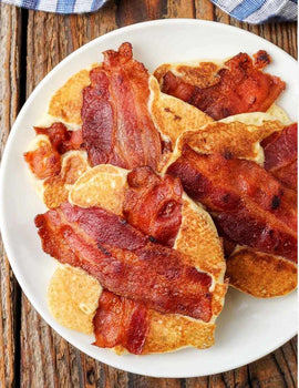 Breakfast Meal 2: Healthy Protein Pancakes with turkey bacon