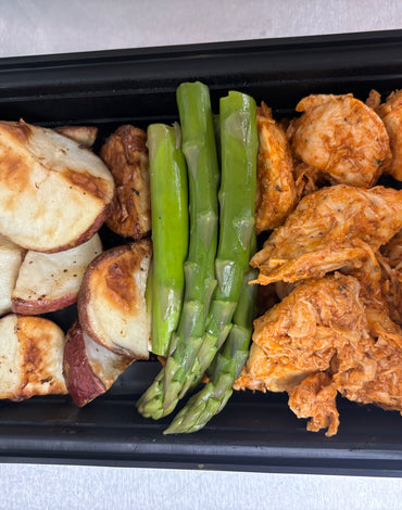 Meal 5: Chipotle Chicken With Asparagus and Roasted regular potato