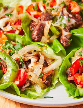 Keto Meal 02: PhillyCheese steak Lettuce Wraps