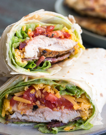 Meal 4: BBQ Chicken bacon ranch wrap