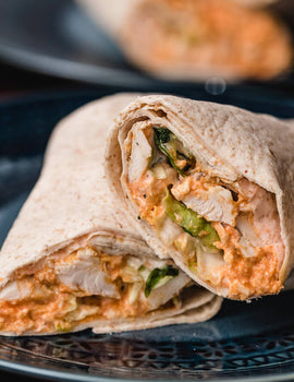 Meal 4: Healthy Buffalo Chicken wrap