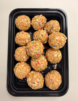Snacks: Peanut Butter Sprinkle Boost protein Bites