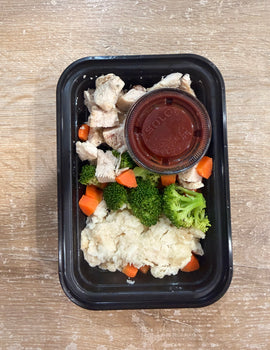 Toddler Meal 1: Chicken with mashed potato and mixed veggies