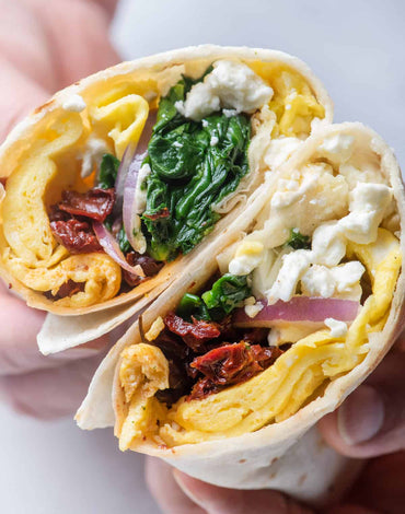Breakfast Meal 2: Mediterranean Egg Wrap