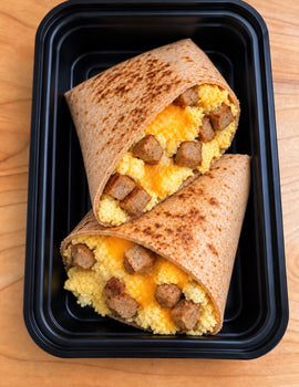 Breakfast Meal 1: Turkey Sausage & Egg Protein Wrap