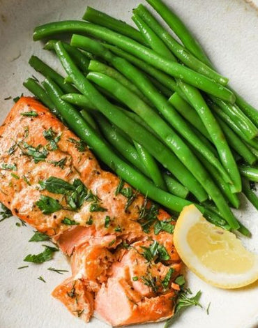 Keto Meal 02: Honey Glazed salmon with Green Beans
