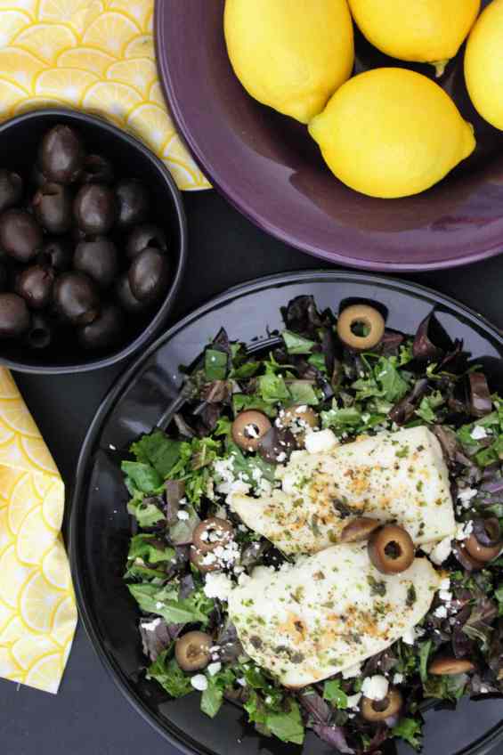 Keto Meal 02: Lemon Garlic Mediterranean Tilapia & Greek salad dressing