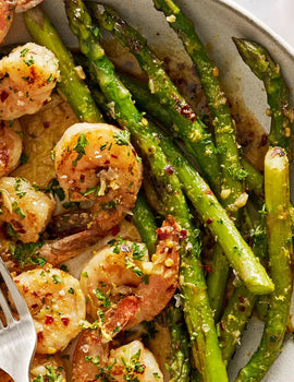 Keto Meal 01: Garlic Shrimp with Asparagus