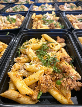 Meal 3: Lean ground beef Penne Pasta