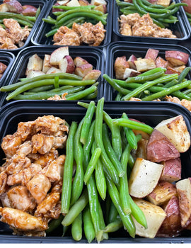Meal 2: Bbq chicken with Roasted Potatos and green beans