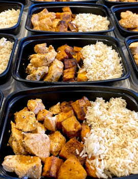 Meal 5: BBBQ chicken with brown rice and sweet potato