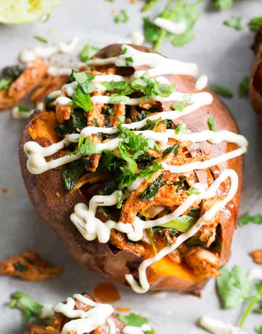 Meal 5: Chipotle chicken stuffed Sweet potato