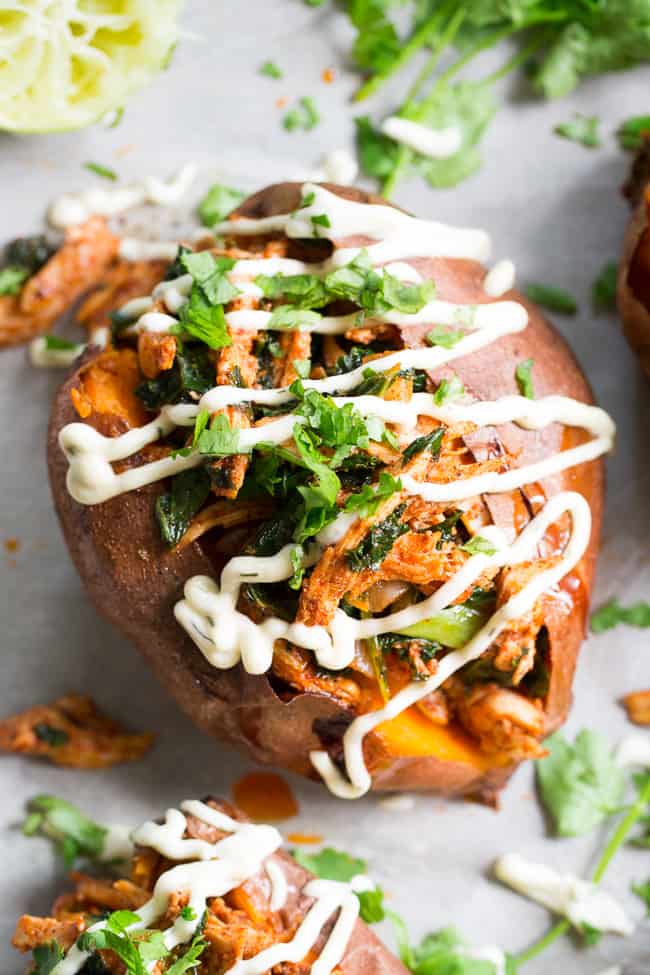 Meal 5: Chipotle chicken stuffed Sweet potato