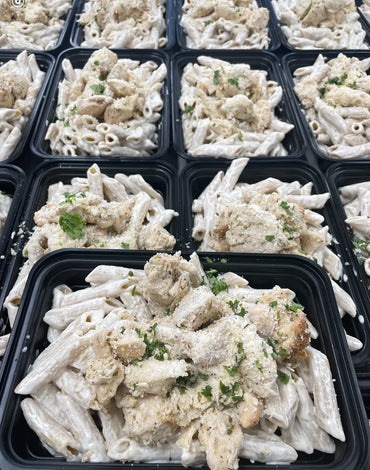 Meal 3: Creamy Garlic Chicken Whole Wheat Penne Pasta