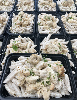 MEAL 3: Creamy chicken alfredo penne pasta