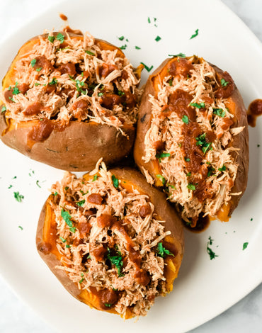 Meal 4: BBQ chicken stuffed sweet potato