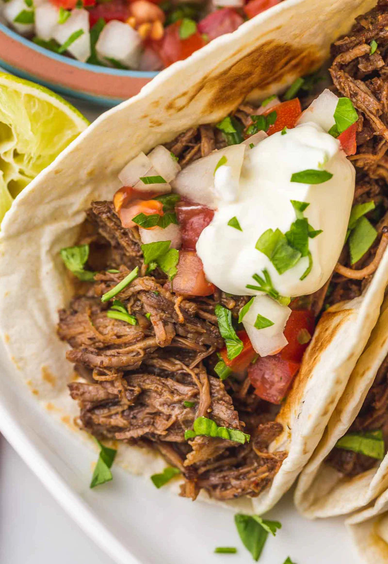 MEAL 3: Healthy shredded steak tacos