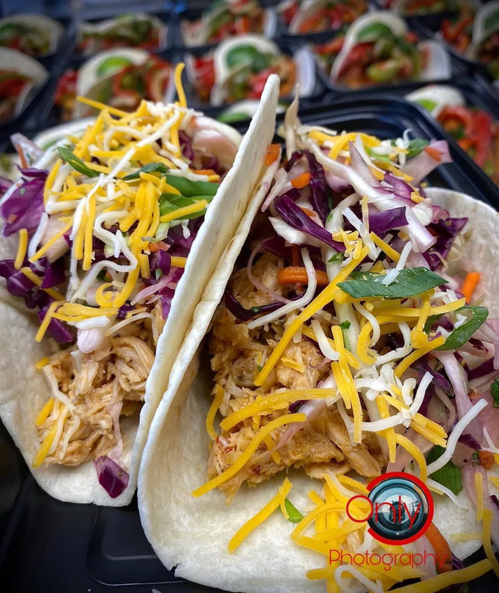 Healthy General Tso Chicken Tacos