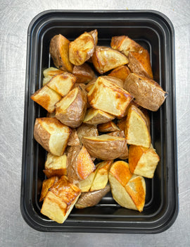 Roasted potatoes in