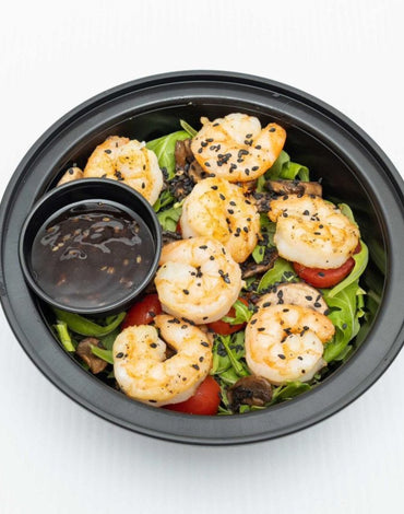 Meal 4: Sweet teriyaki shrimp salad
