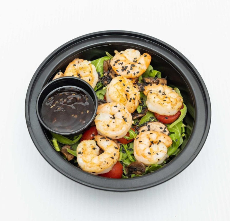 Meal 4: Sweet teriyaki shrimp salad