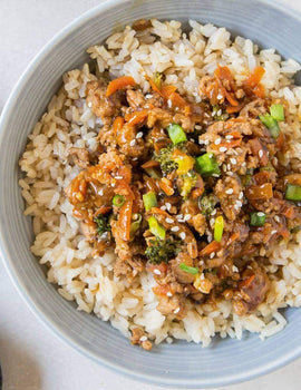 Meal 1: Ground Turkey Rice Bowl