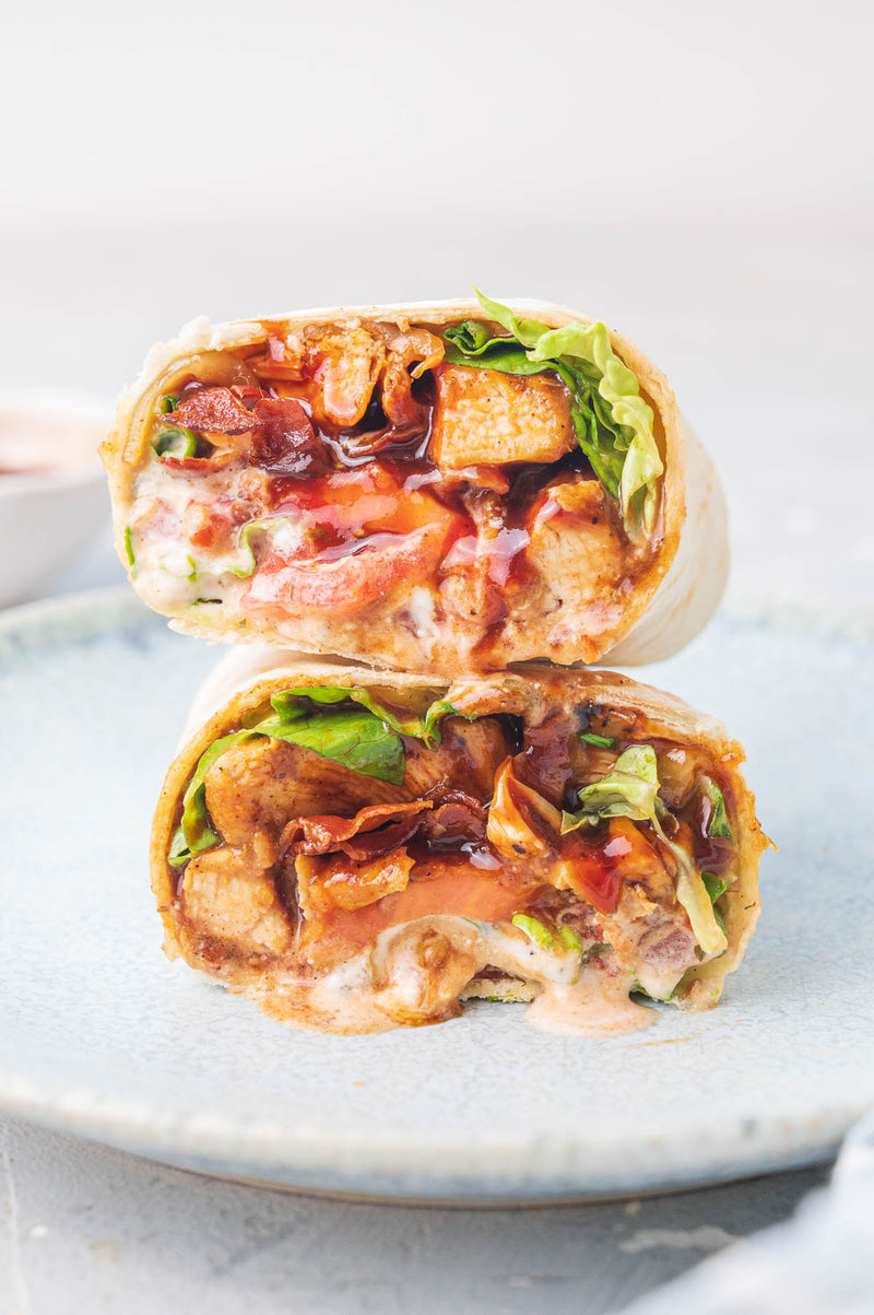 Meal 4: BBQ Chicken bacon ranch wrap