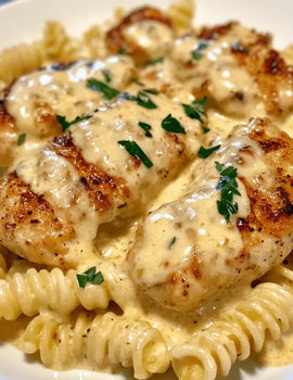 Meal 3: Creamy Garlic chicken rotini Pasta
