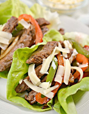 Keto Meal 03: Philly cheesesteak lettuce wraps