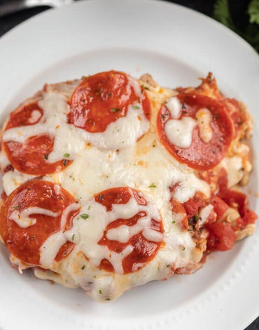 Keto Meal 02: Keto Baked Chicken Pizza