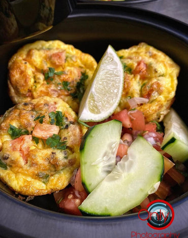 Breakfast Meal 3: Ham and cheese mini quiches