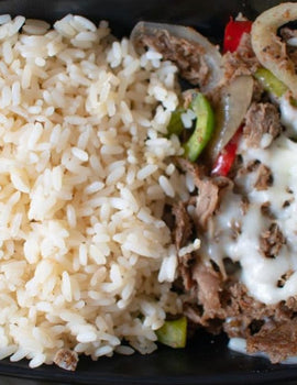 Meal 5: Philly Cheesesteak Fajita bowl