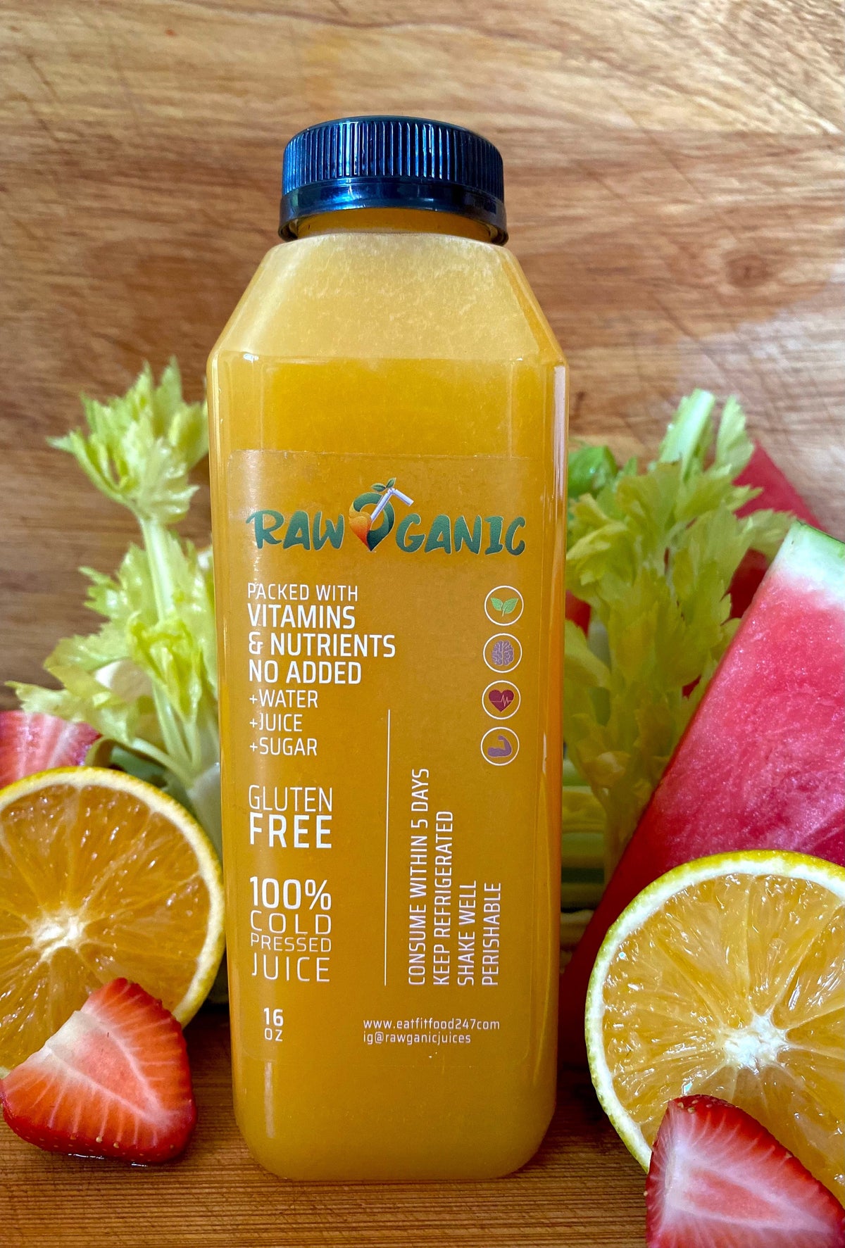 Rawganic Juice 6: Sunrise (16oz)